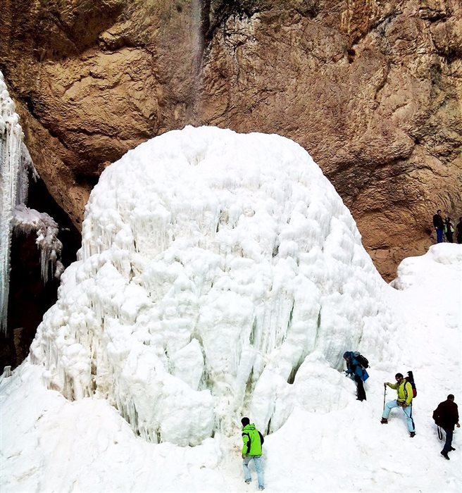 Ice climbing in Tehran